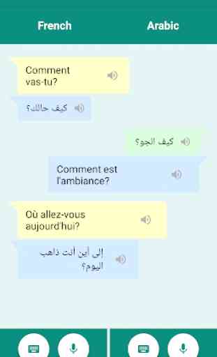 French Arabic Translator: Translate Conversation 3