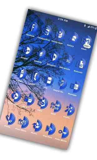Half Blue Icons Pack 3