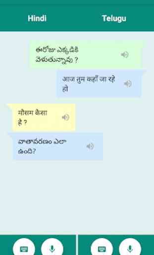 Hindi Telugu Translator: Translate Conversation 3