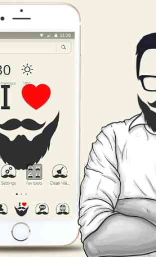 I Love Beard Theme 1