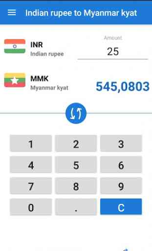 Indian rupee Myanmar kyat / INR to MMK Converter 1