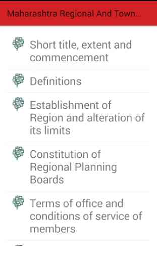 Info on Maharashtra Regional Town Planning Act 2