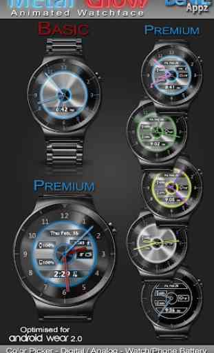 Metal Glow HD Watch Face Widget & Live Wallpaper 1