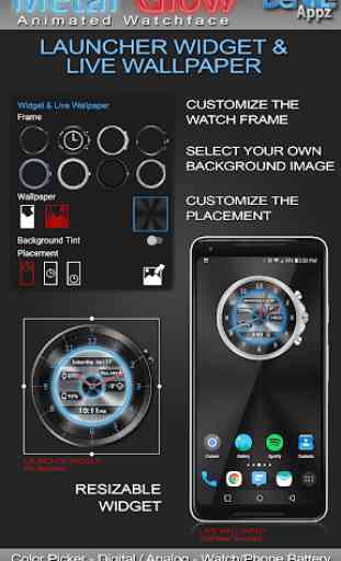 Metal Glow HD Watch Face Widget & Live Wallpaper 2