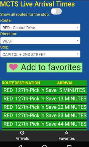 Milwaukee MCTS Bus Tracker 1
