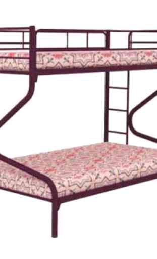Minimalis Iron Bed Idea di design 3