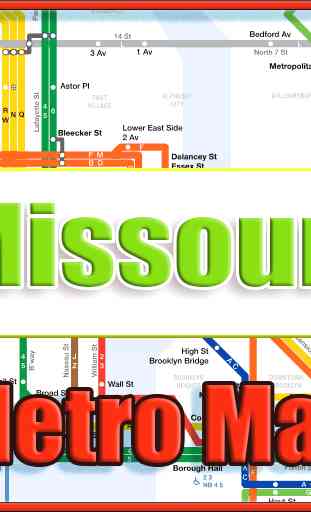 Missouri USA Metro Map Offline 1