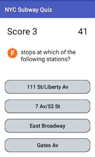 NYC Subway Quiz 3