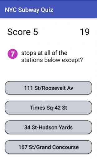 NYC Subway Quiz 4