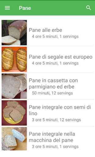 Pane ricette di cucina gratis in italiano offline. 4