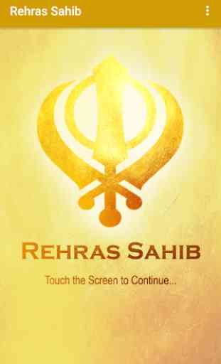 Rehras Sahib Path with Audio 1
