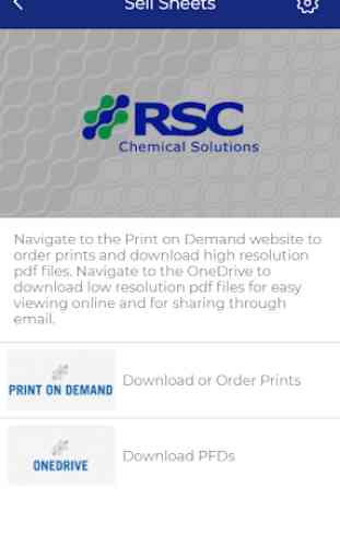 RSC Chemical Solutions Sales App 3