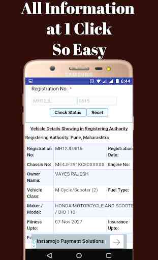 RTO Vehicle Info - Find Vehicle Owner Details 3