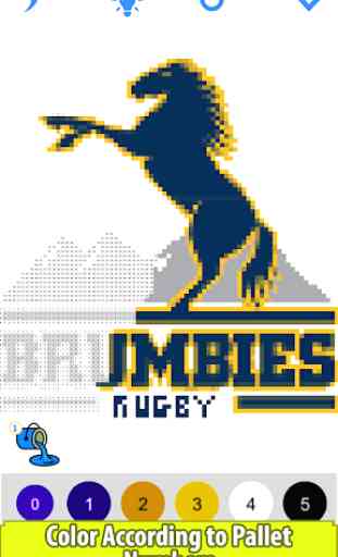 Rugby Logos Pixel Art: Color by Number Book Pages 3