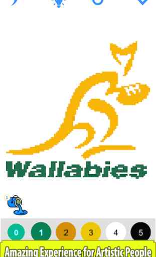Rugby Logos Pixel Art: Color by Number Book Pages 4