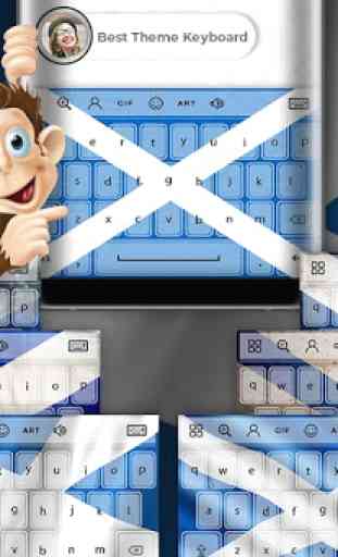 Scotland Flag Keyboard - Elegant Themes 1