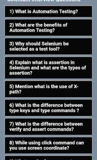Selenium Interview Questions 1