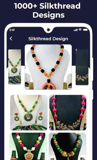 Silk Thread Jewelry Bangles Necklace Earring Ideas 1