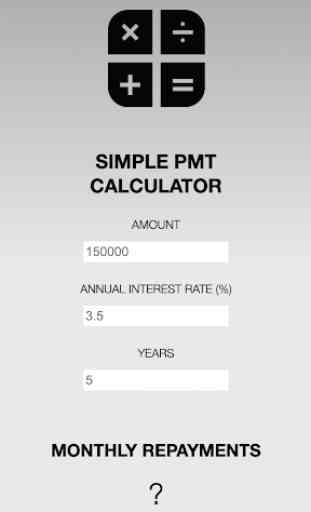 Simple PMT Calculator 1