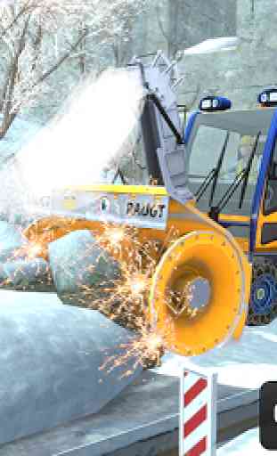 Snow Cutter Excavator Simulator 2020 4