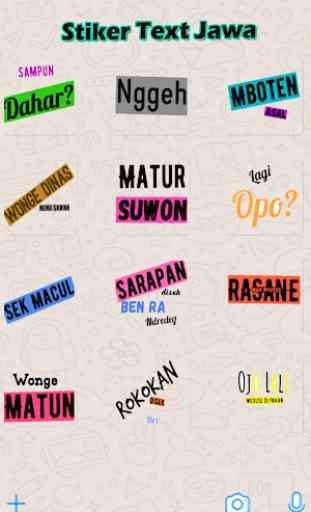 Sticker Text Bahasa Jawa - WaStickersApp 2