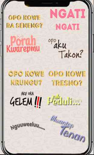 Stiker Text Bahasa Jawa Untuk Chat - WAStickerApps 4