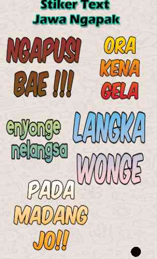 Stiker Text Jawa Ngapak - WaStickersApp 3