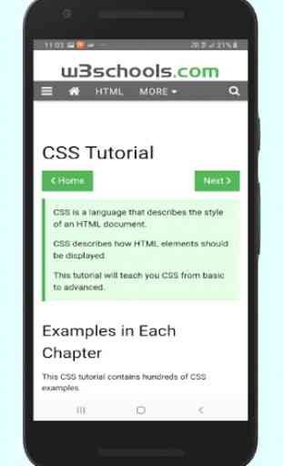 W3 Online Mobile tutorials 4