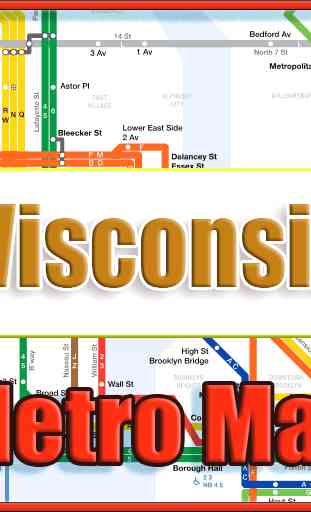 Wisconsin USA Metro Map Offline 1