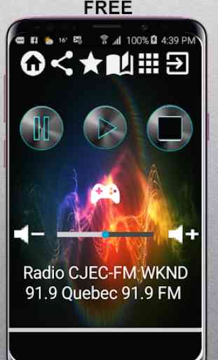 CA Radio CJEC-FM WKND 91.9 Quebec 91.9 FM App Radi 1