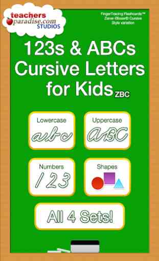 ABC School Writing Cursive ZBC PRO 1