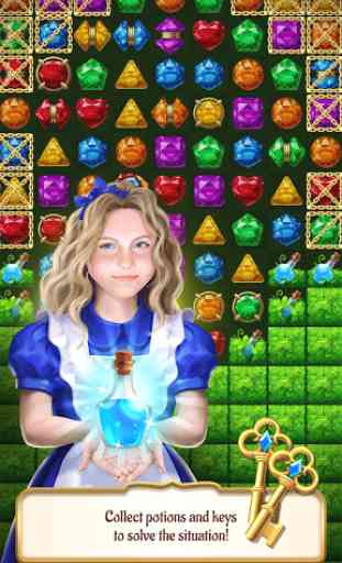 Alice nel paese dei puzzle: gioco match-3 gratuito 2