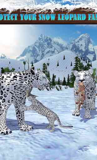 Arctic Leopard Family Snow Forest Sim 4