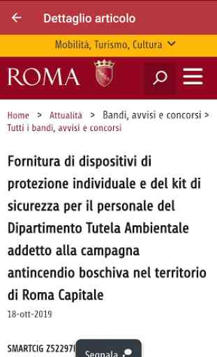 Bandi Comune di Roma 4