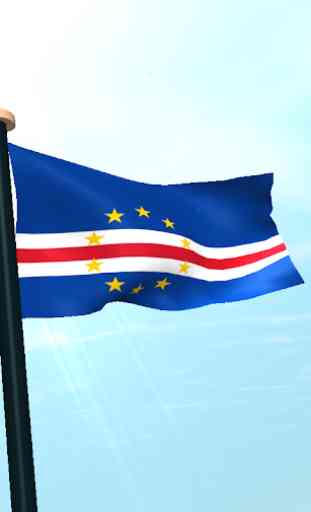 Capo Verde Bandiera 3D Gratis 4