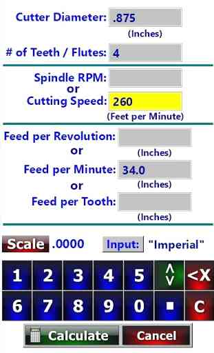 CNC Milling Speed & Feed Calculator Programming 3