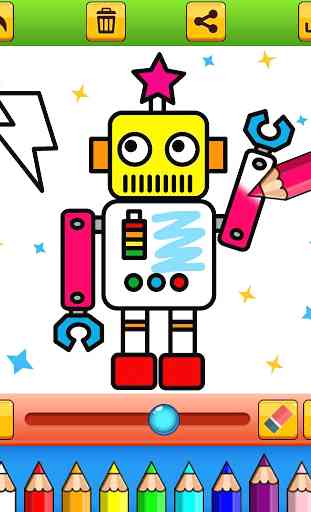 Color Robots - Robot Coloring for Kids 3