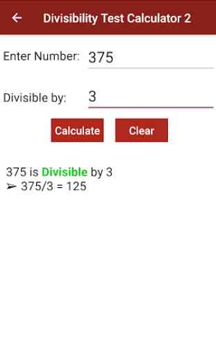 Divisibility Test Calculator 4