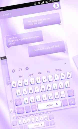 Fashion Purple White Keyboard 1