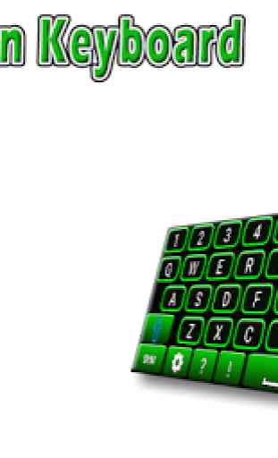 Green Neon Keyboard 1