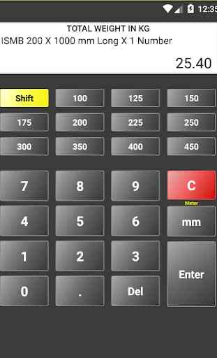 IS Steel Table Calculator 2