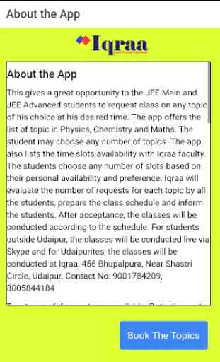 JEE Main and Advanced Online Live Class Booking 1