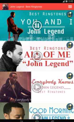 John Legend - Best Ringtones 1