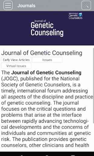 Journal of Genetic Counseling 2