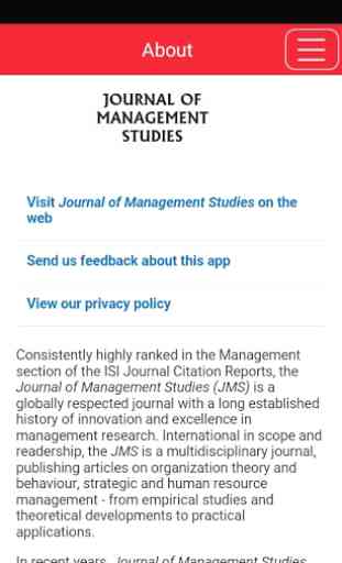 Journal of Management Studies 1