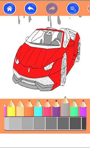 Libro da colorare di auto italiane per bambini 3