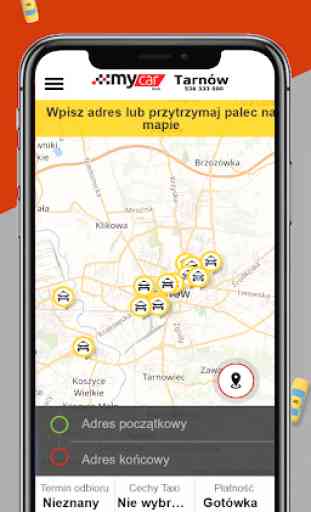 myCar Taxi Tarnów 536 333 000 1