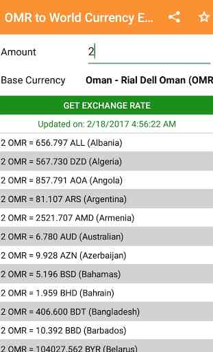 OMR to All Exchange Rates & Currency Converter 2