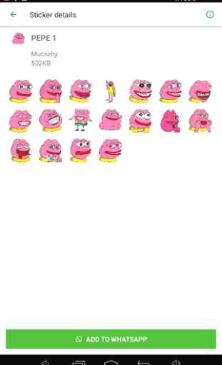 Pink Pepe Stickers - WAStickerApps 4