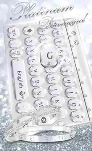 Platinum diamond gold Keyboard 2